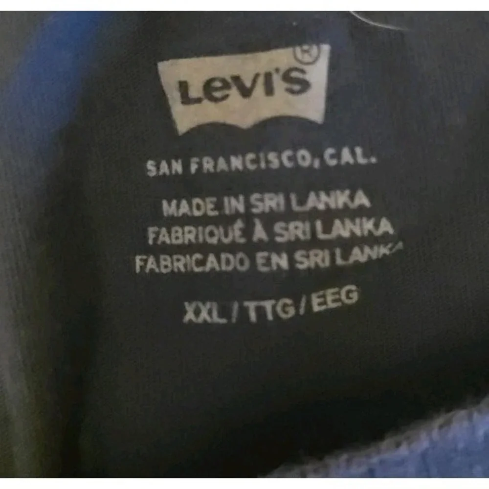 Levi's The Pocket Tee Standard Fit‎ Men's Size XXL Blue Cotton T Shirt Levis